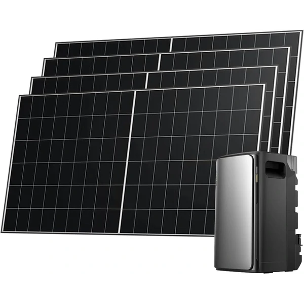 Station solaire EcoFlow Kit Stream Ultra avec batterie tout-en-un et panneaux solaires